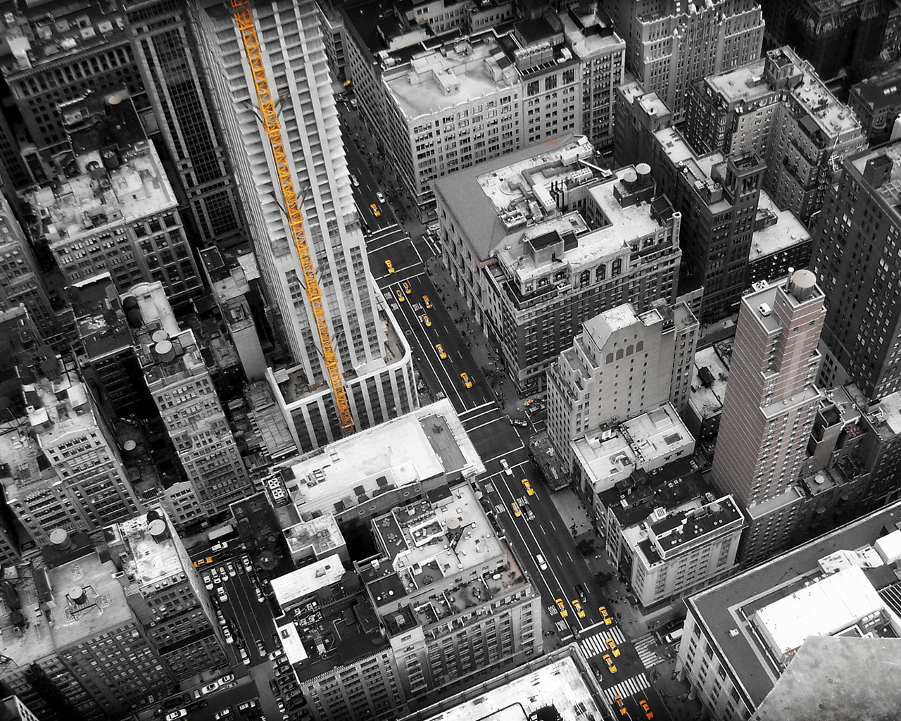 Streets of New York 1280 x 1024 Wallpaper