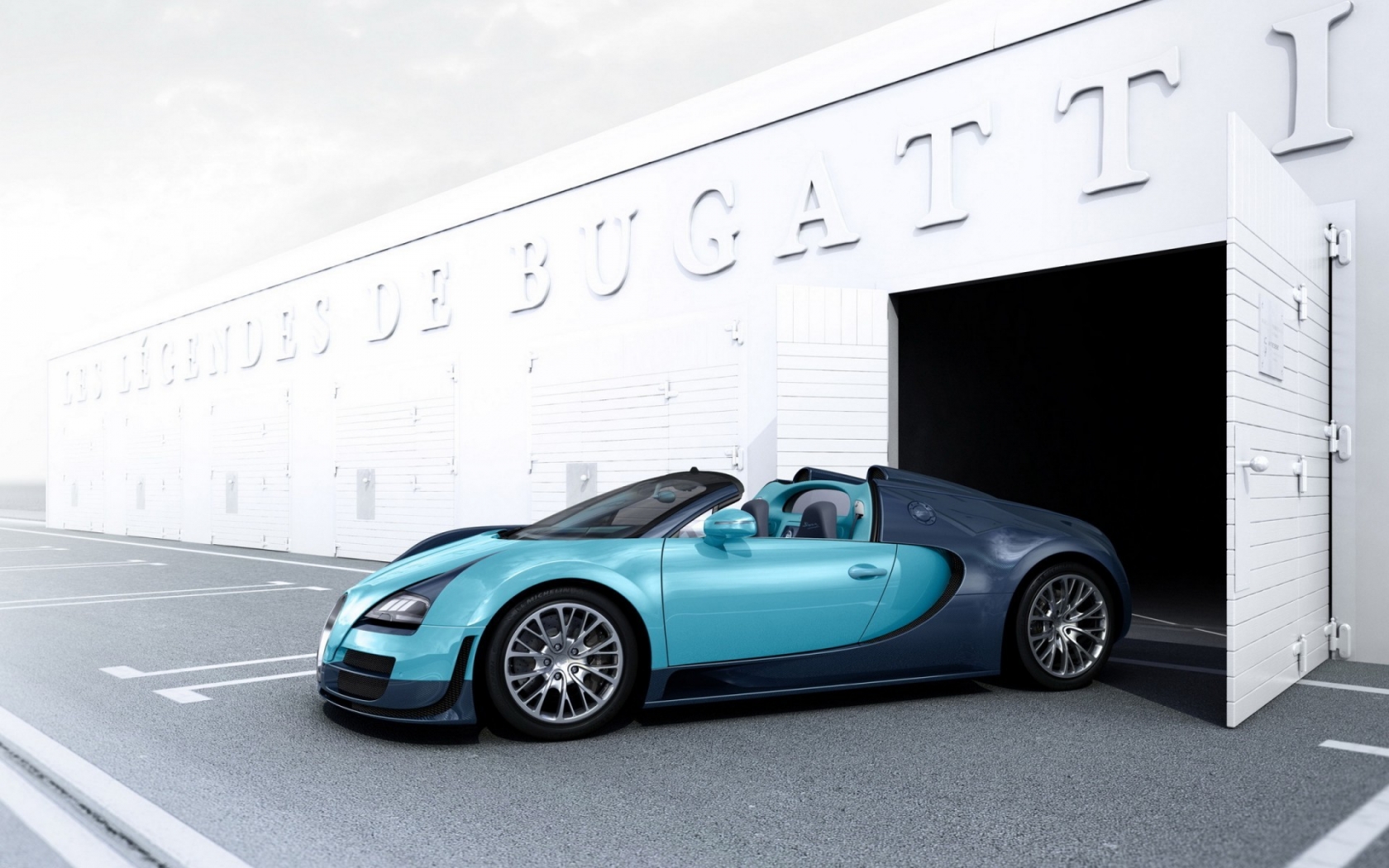 Stunning Bugatti Veyron for 1680 x 1050 widescreen resolution