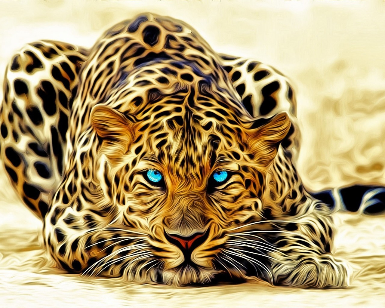 Stunning Leopard for 1280 x 1024 resolution