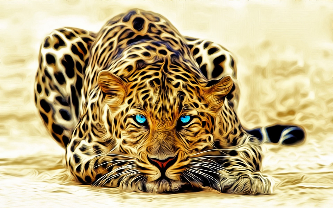Stunning Leopard for 1280 x 800 widescreen resolution