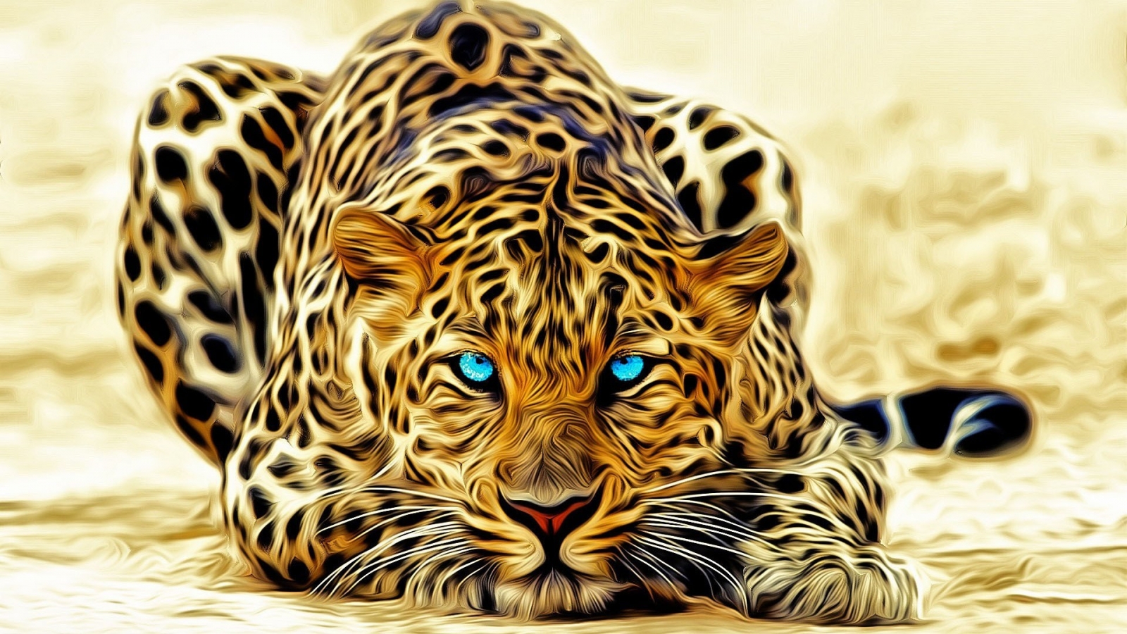 Stunning Leopard for 1600 x 900 HDTV resolution