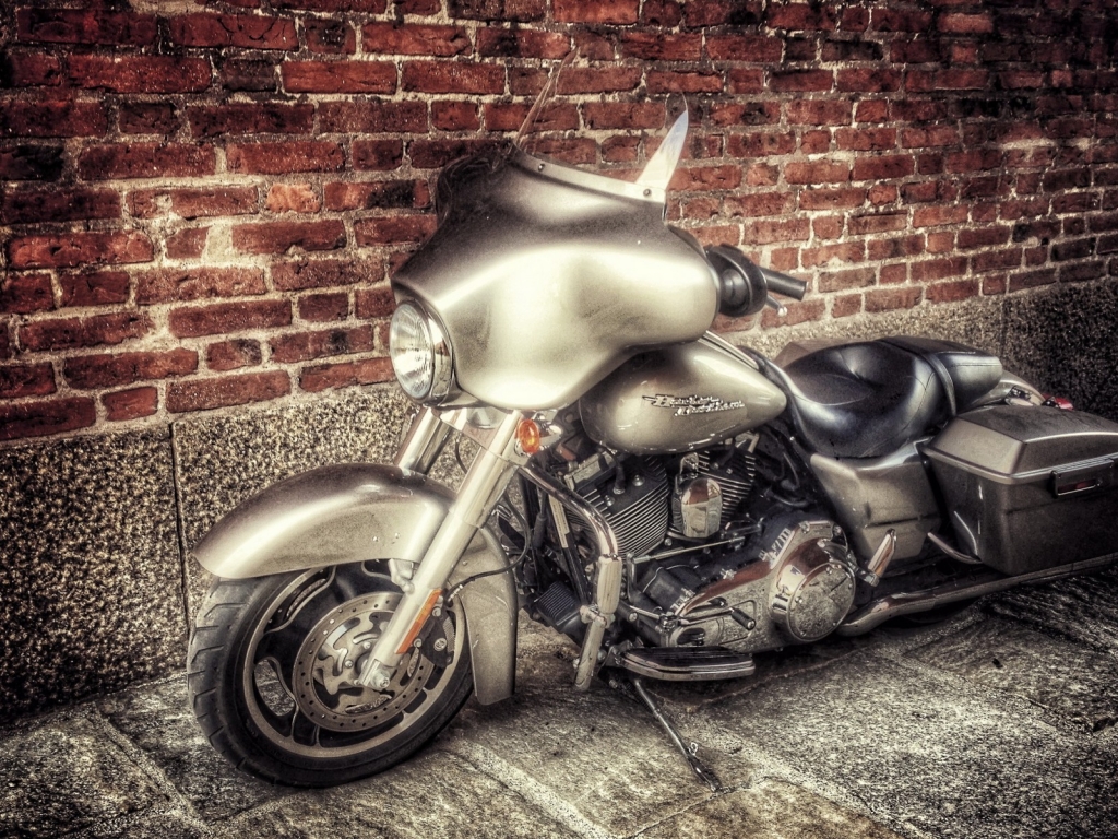 Stunning Old Harley Davidson for 1024 x 768 resolution
