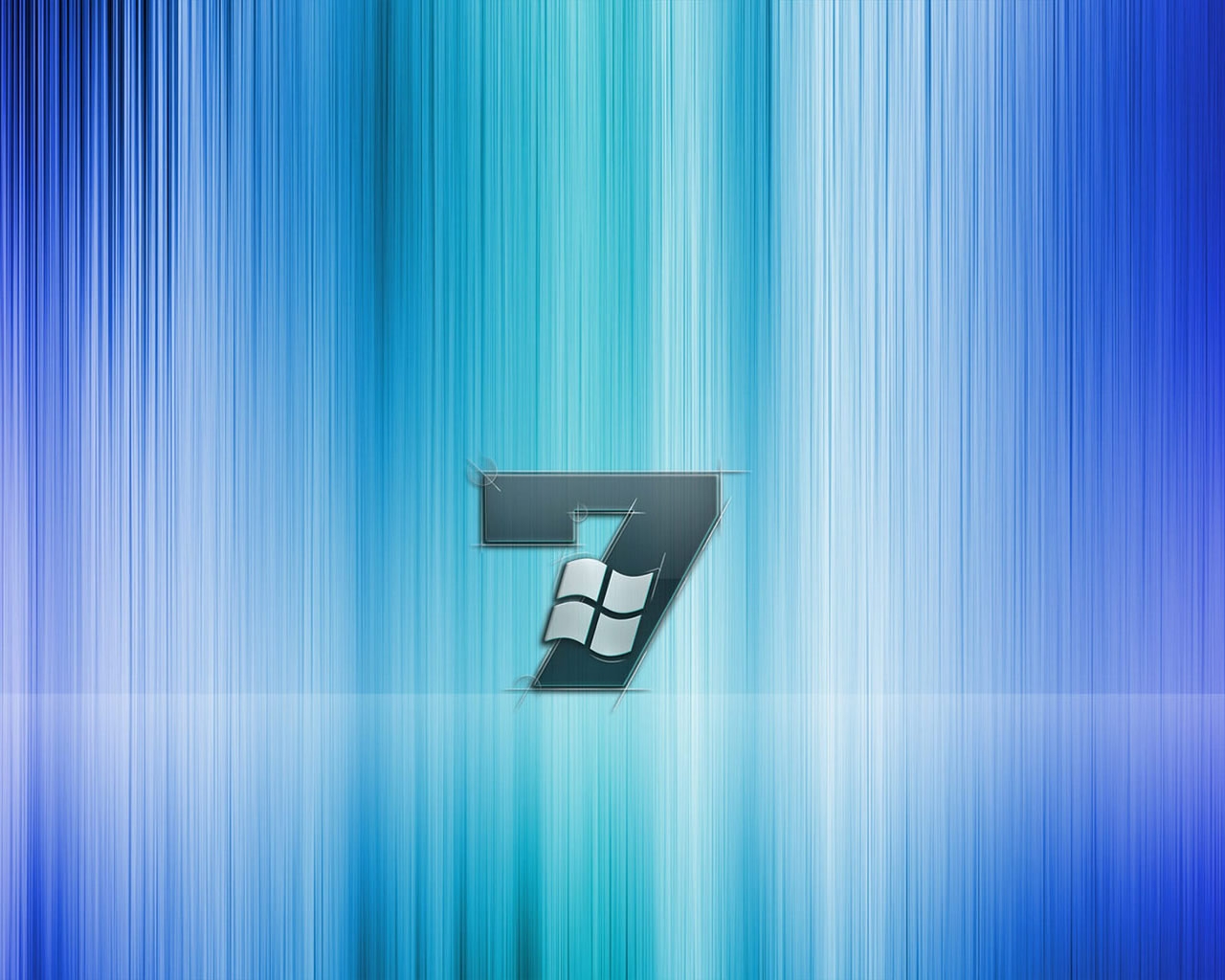 Stylized Windows Seven for 1280 x 1024 resolution
