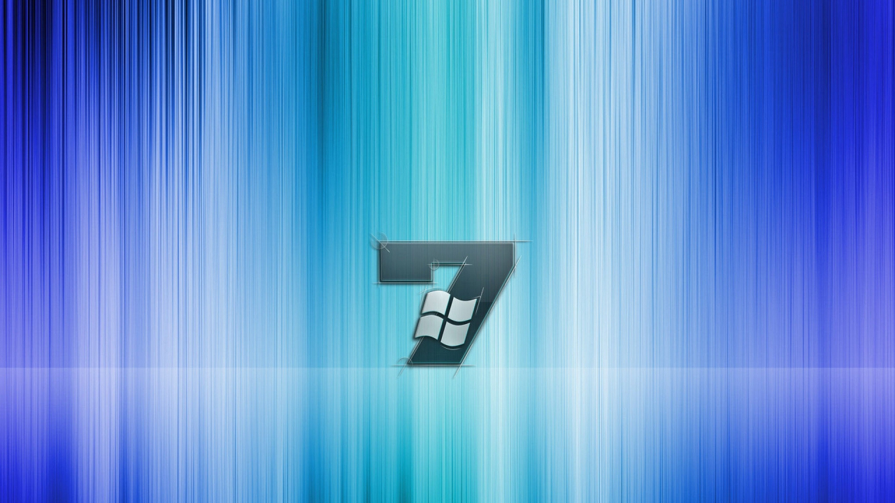 Stylized Windows Seven for 1280 x 720 HDTV 720p resolution