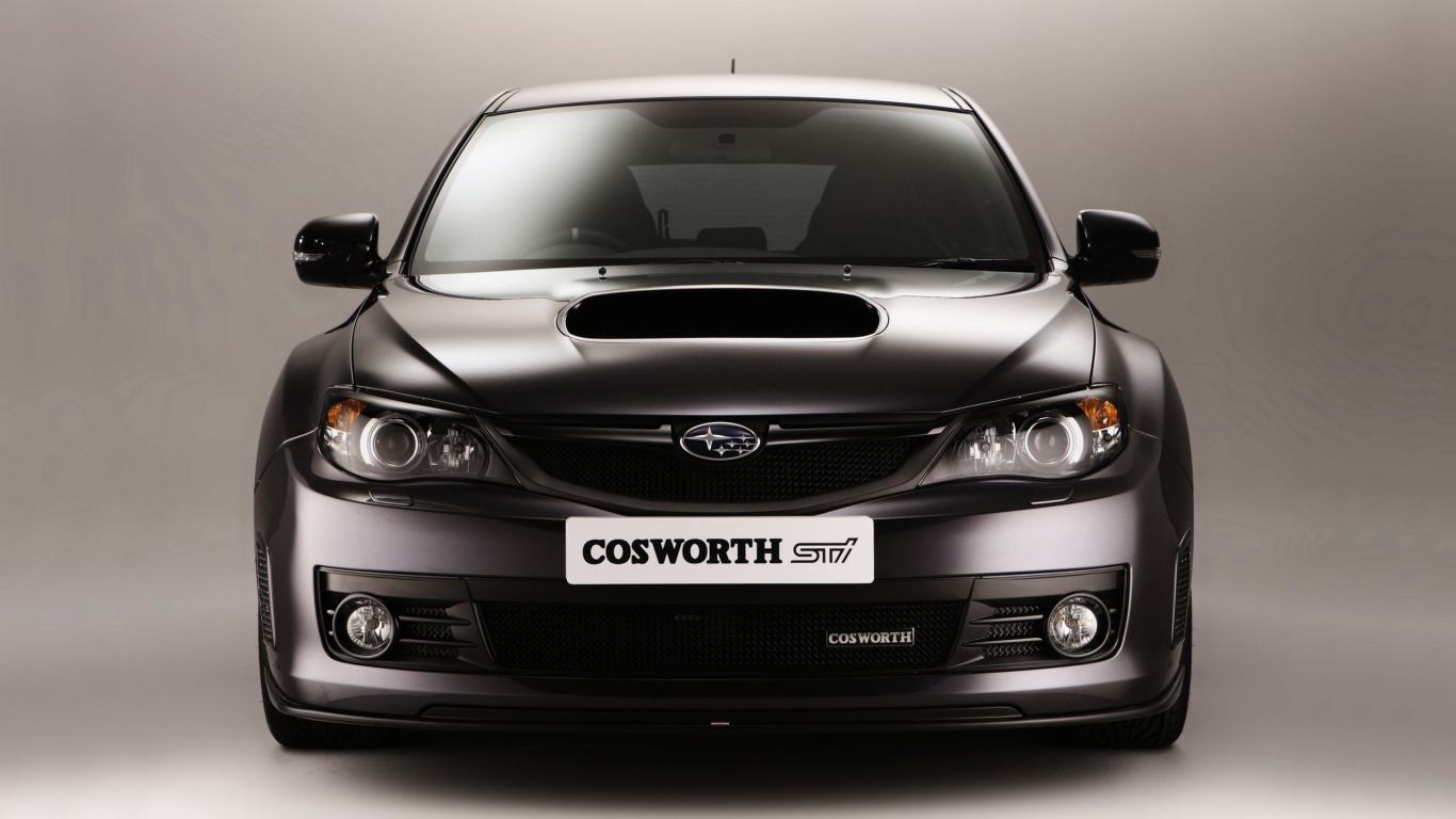 Subaru Cosworth Impreza for 1366 x 768 HDTV resolution