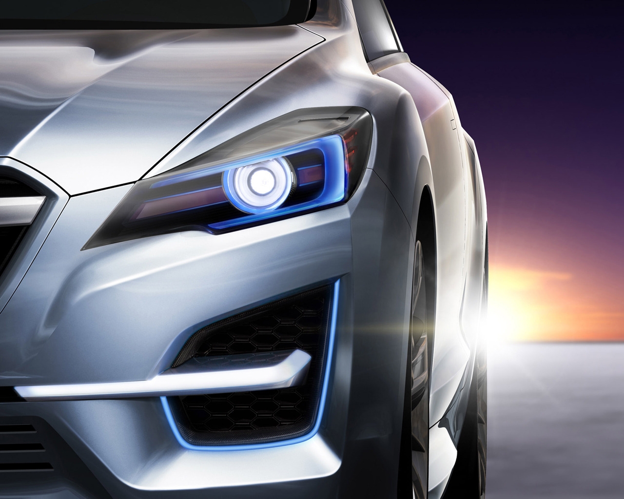 Subaru Impreza Concept headlight for 1280 x 1024 resolution