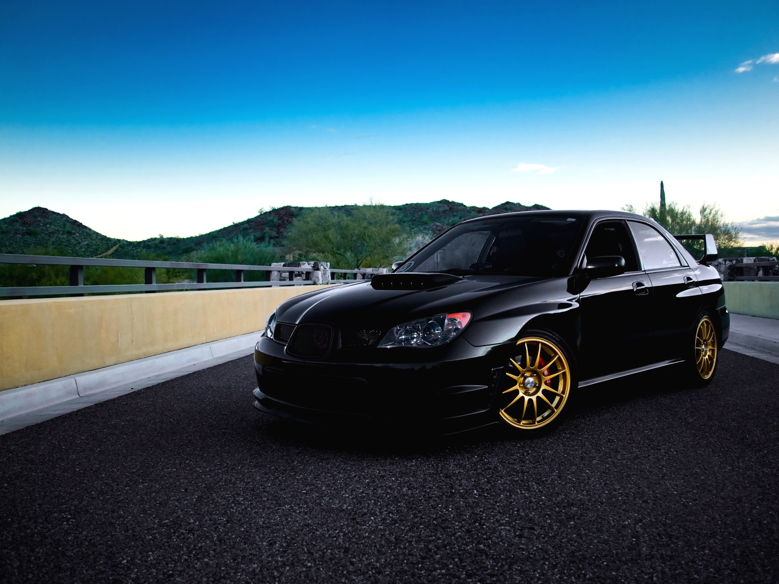 Subaru Impreza WRX Black for 1600 x 1200 resolution