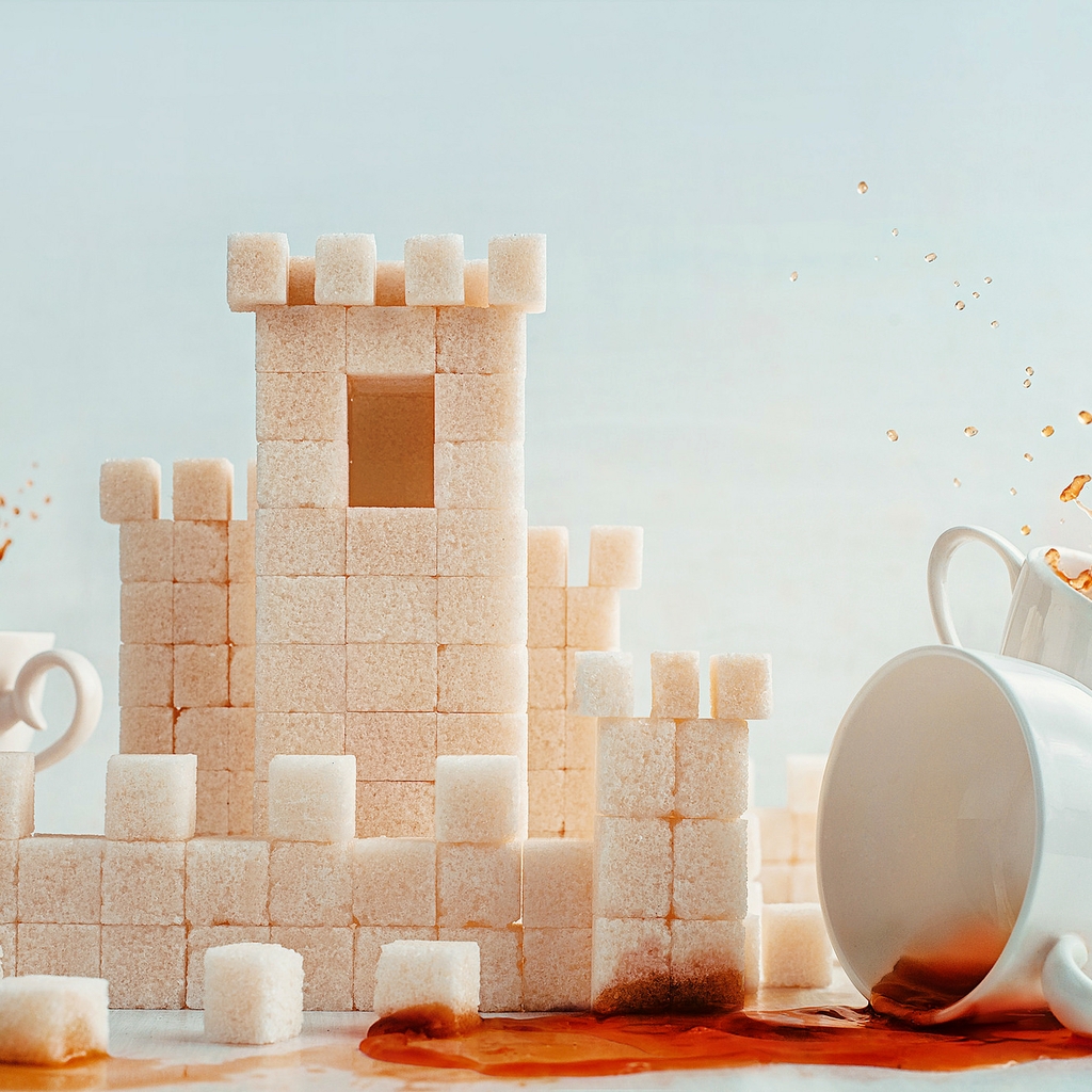 Sugar Cubes and Coffee Cups for 1024 x 1024 iPad resolution