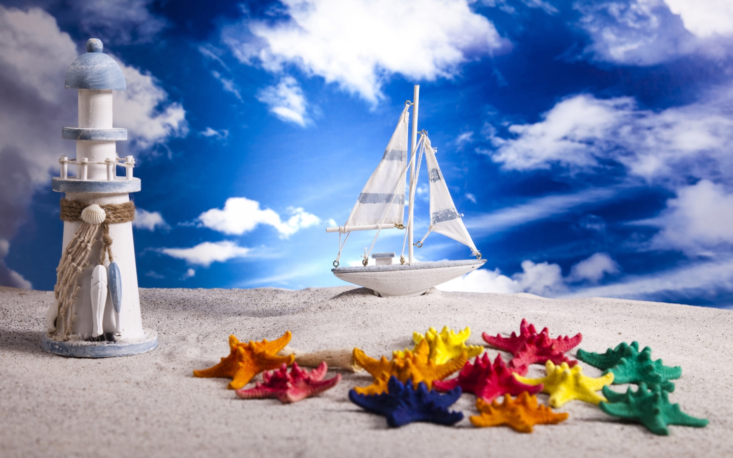 Summer Beach Miniature for 1440 x 900 widescreen resolution
