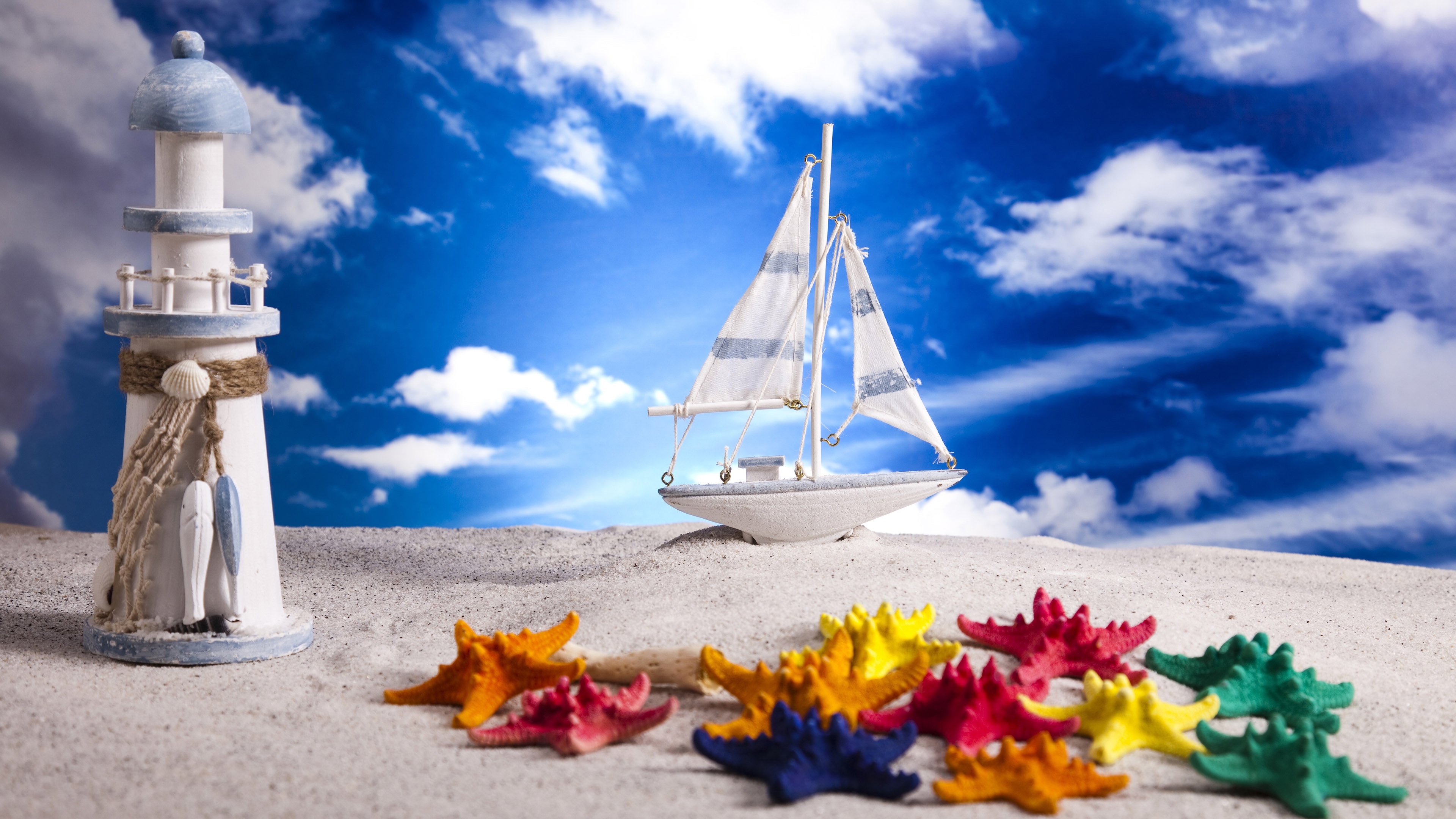 Summer Beach Miniature for 3840 x 2160 Ultra HD resolution