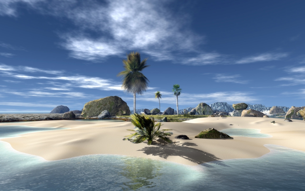 Summer landscape for 1280 x 800 widescreen resolution