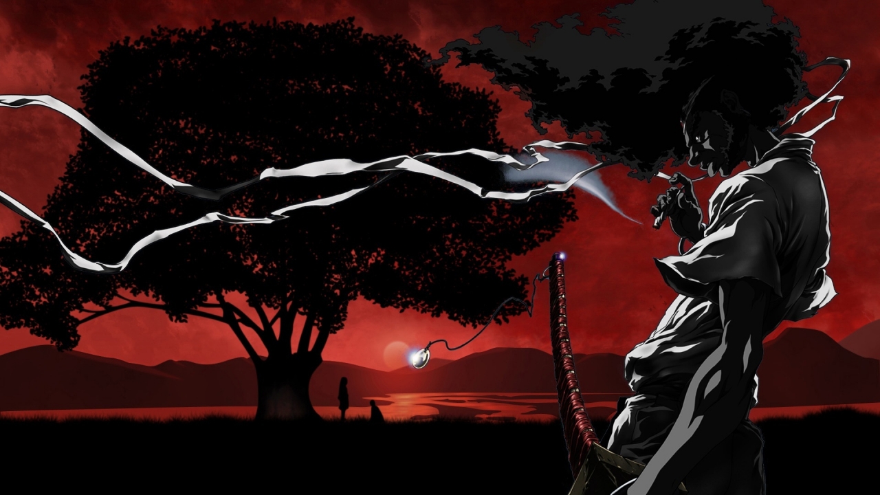 Sundown Afro Samurai for 1280 x 720 HDTV 720p resolution