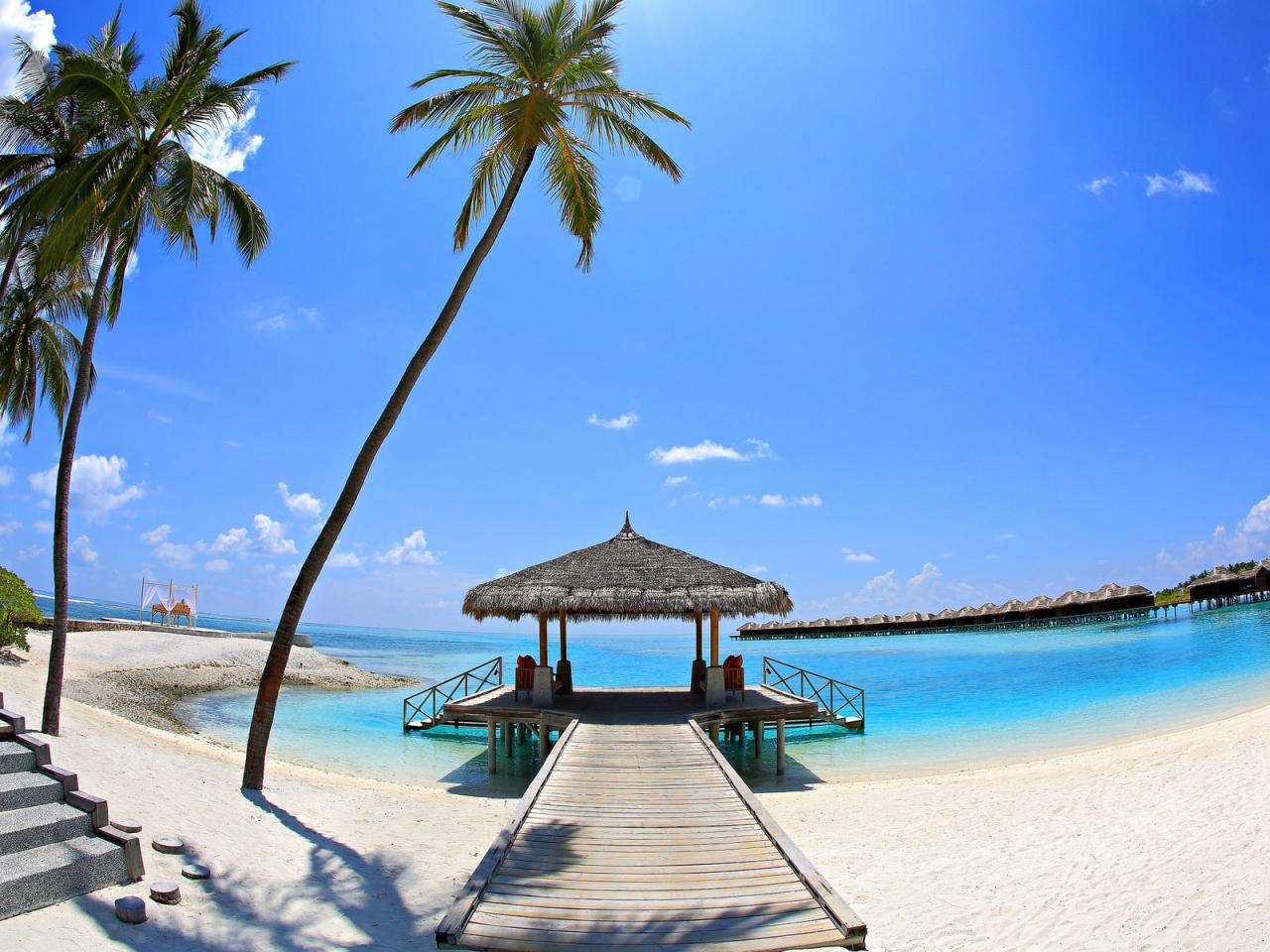 Sunny Palm Beach Corner  for 1280 x 960 resolution