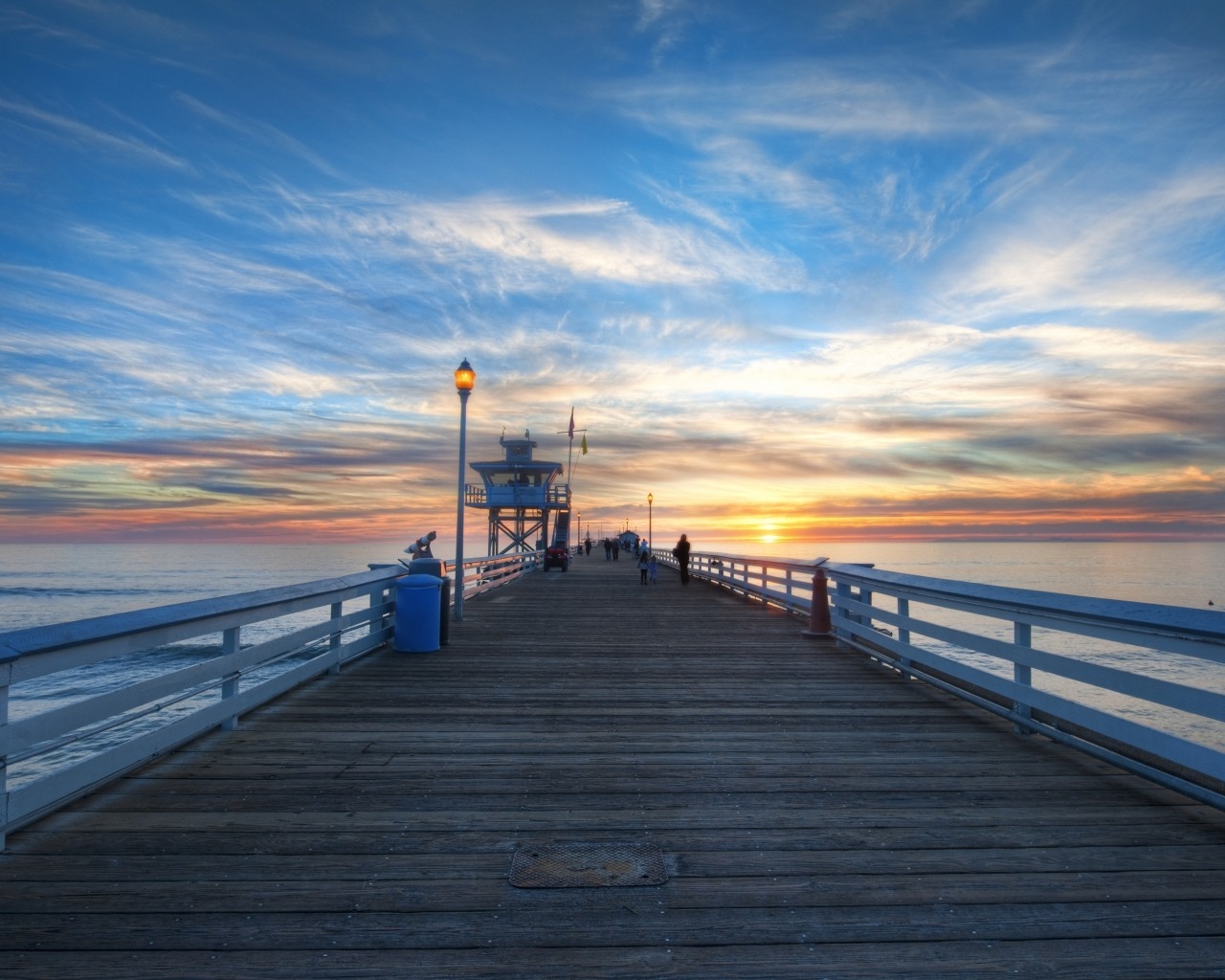 Sunset Bridge for 1280 x 1024 resolution