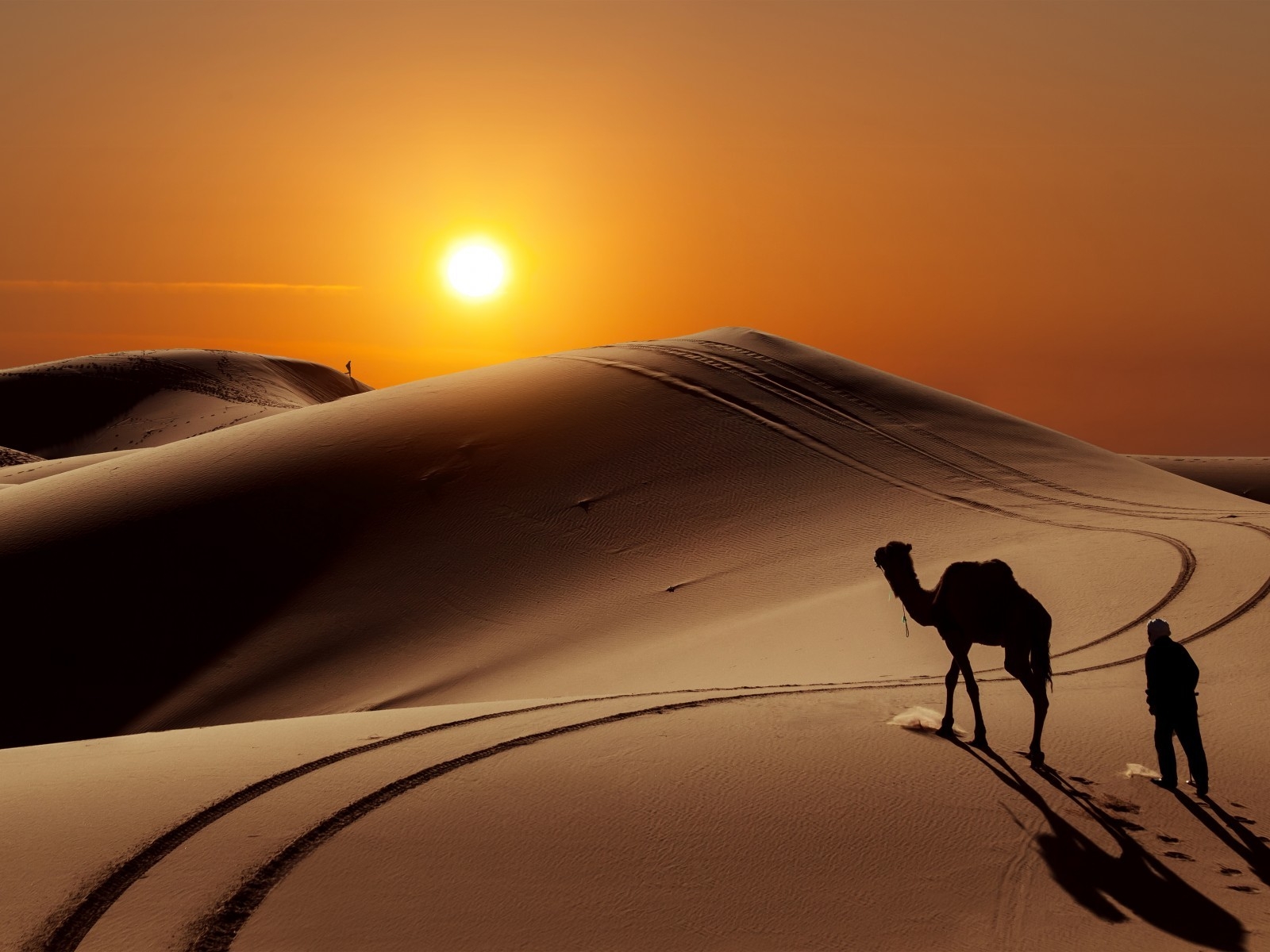 Sunset in Desert for 1600 x 1200 resolution