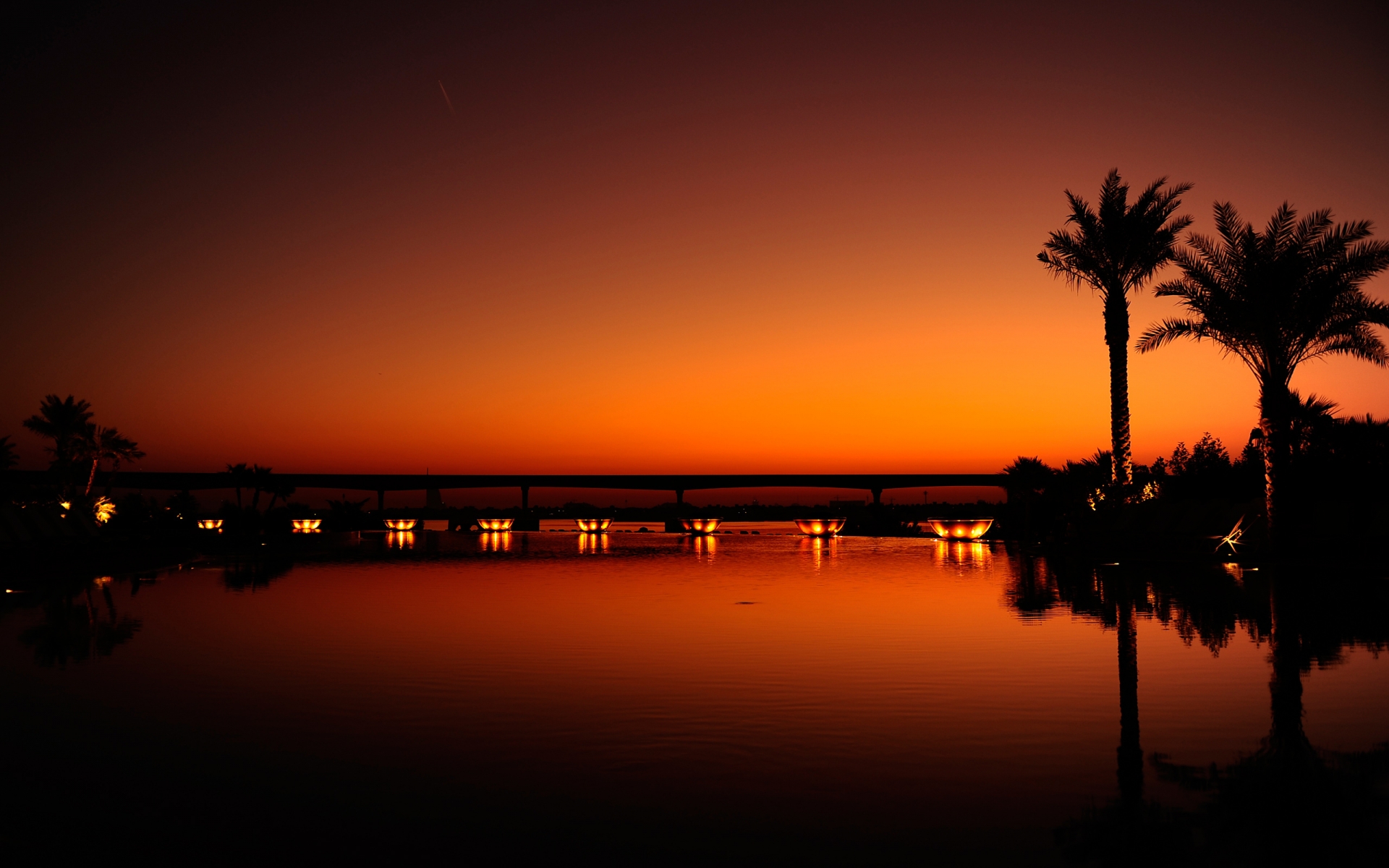 Sunset in Dubai for 1920 x 1200 widescreen resolution
