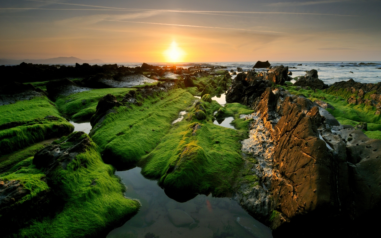 Sunset Landscape for 1280 x 800 widescreen resolution