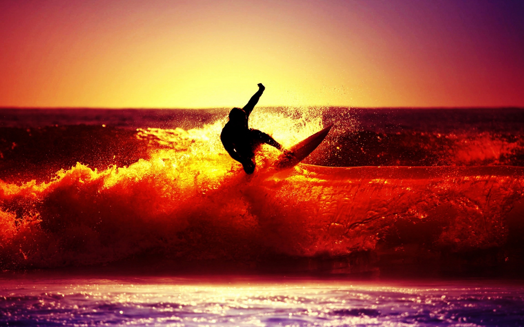 Sunset Surfing for 1680 x 1050 widescreen resolution