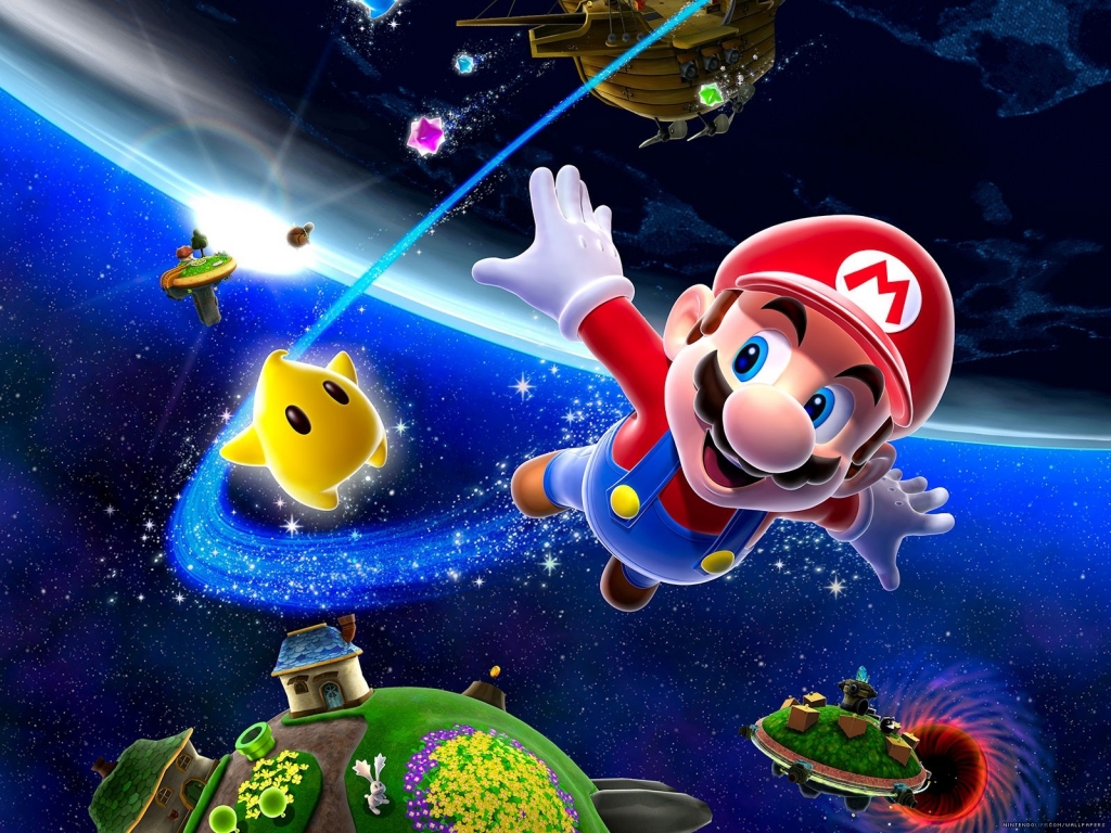 Super Mario Galaxy 4 for 1024 x 768 resolution