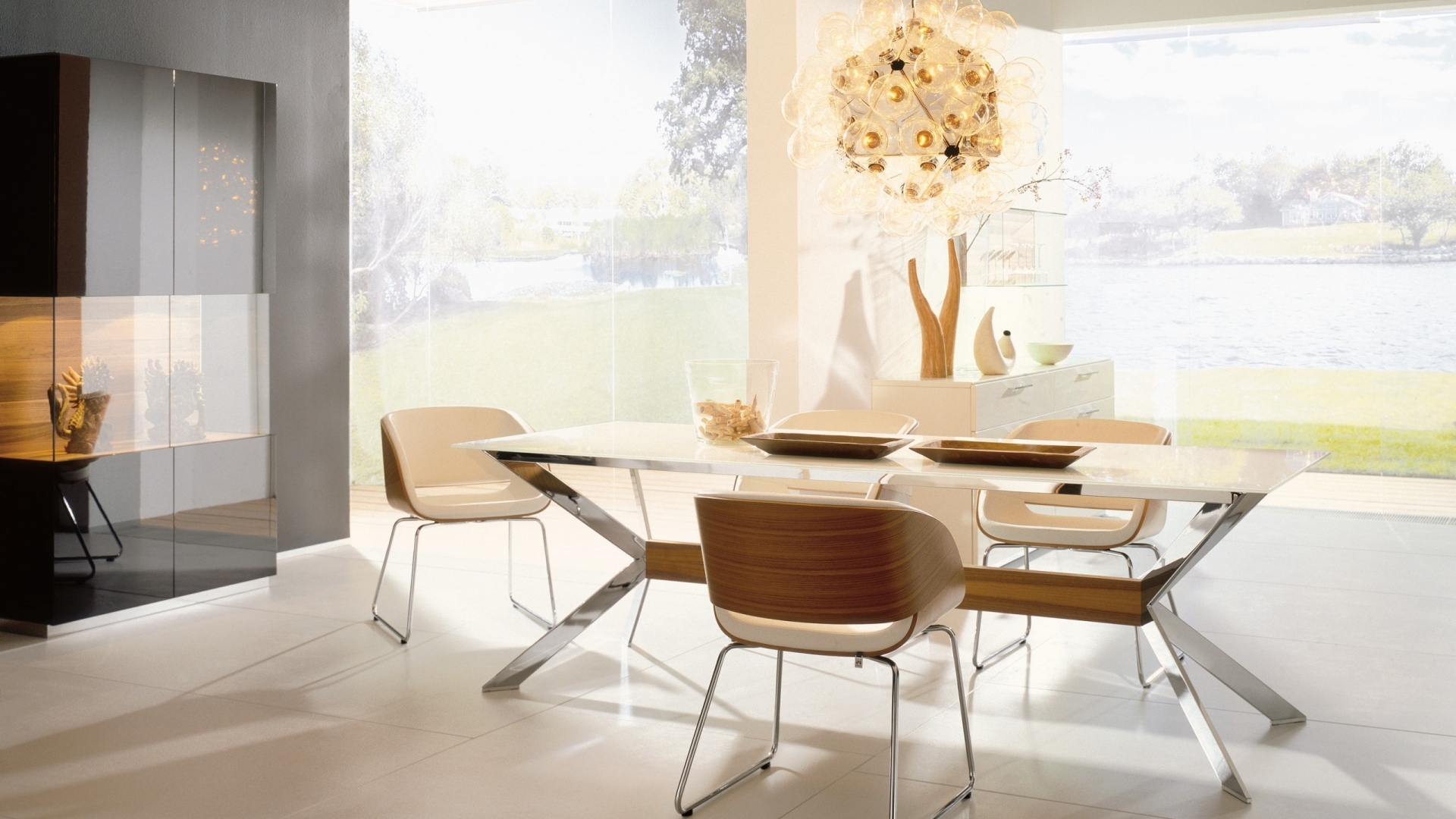 Superb Dinning Area for 1920 x 1080 HDTV 1080p resolution