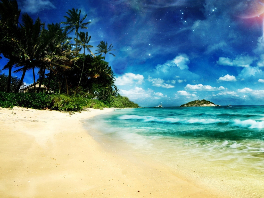Superb Ocean Beach for 1024 x 768 resolution