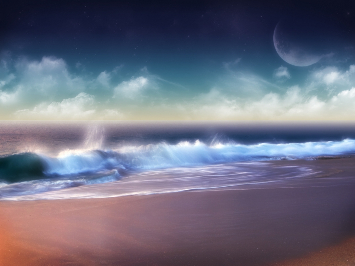 Superb Ocean Sunset for 1152 x 864 resolution