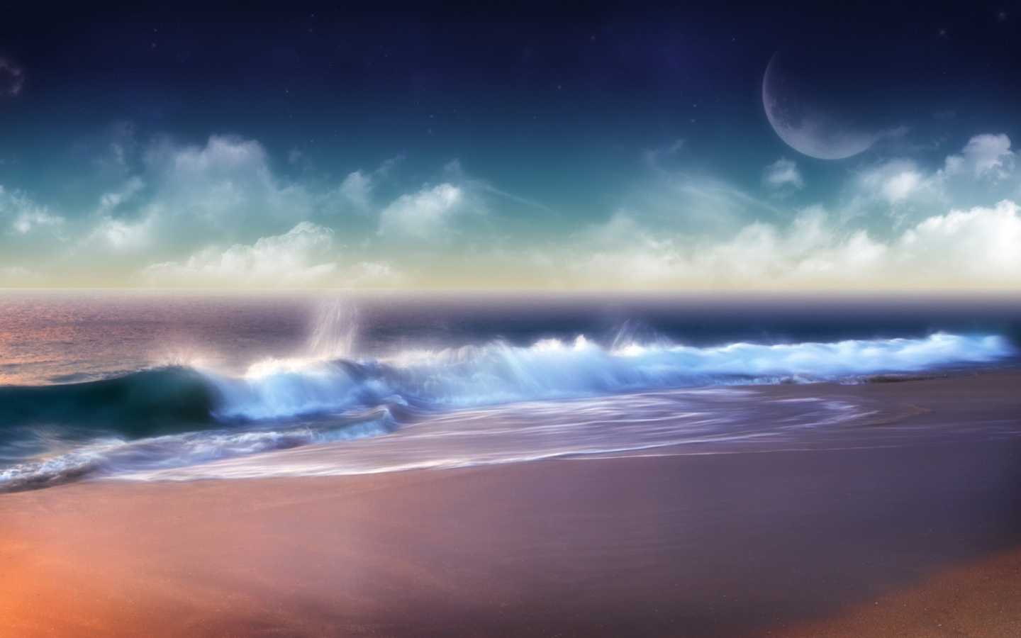 Superb Ocean Sunset for 1440 x 900 widescreen resolution