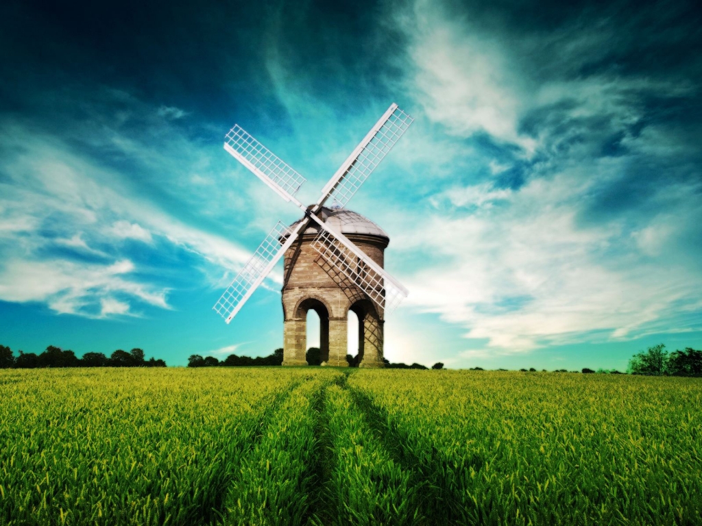 Superb Windmill for 1024 x 768 resolution