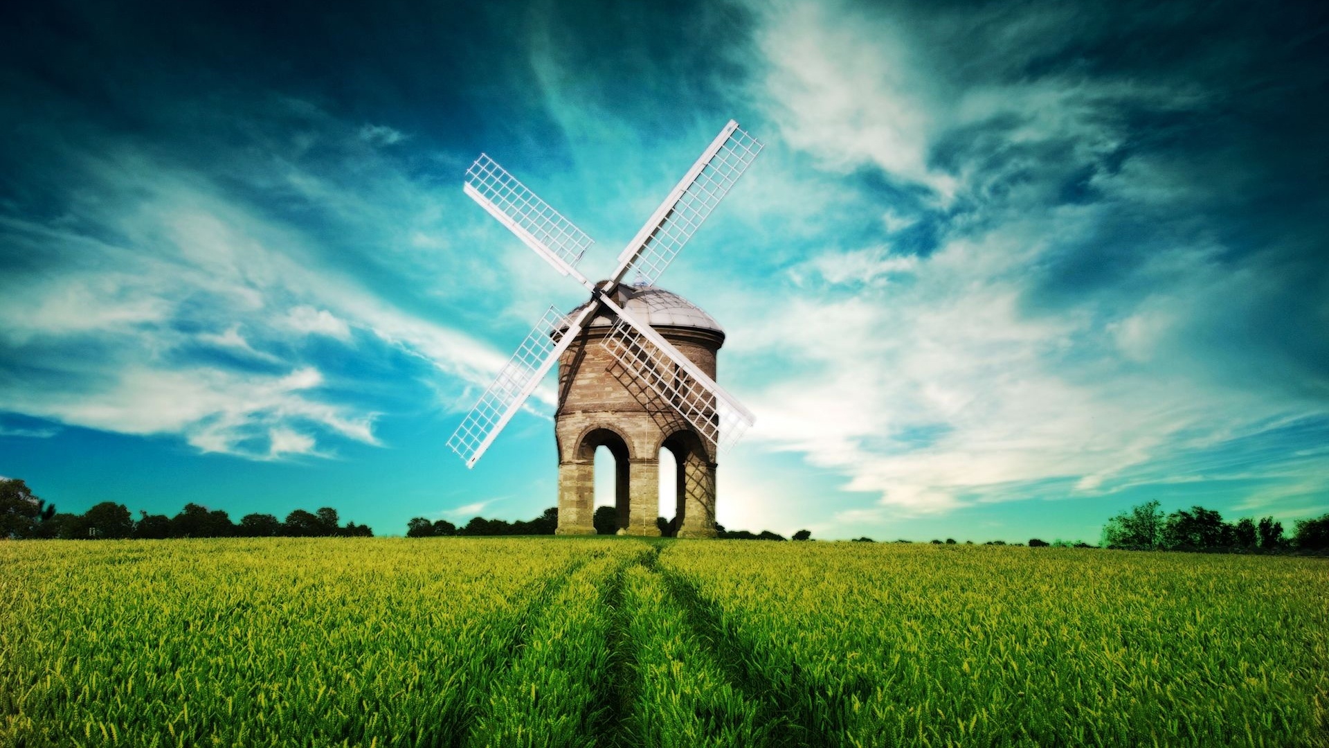 Superb Windmill for 1920 x 1080 HDTV 1080p resolution