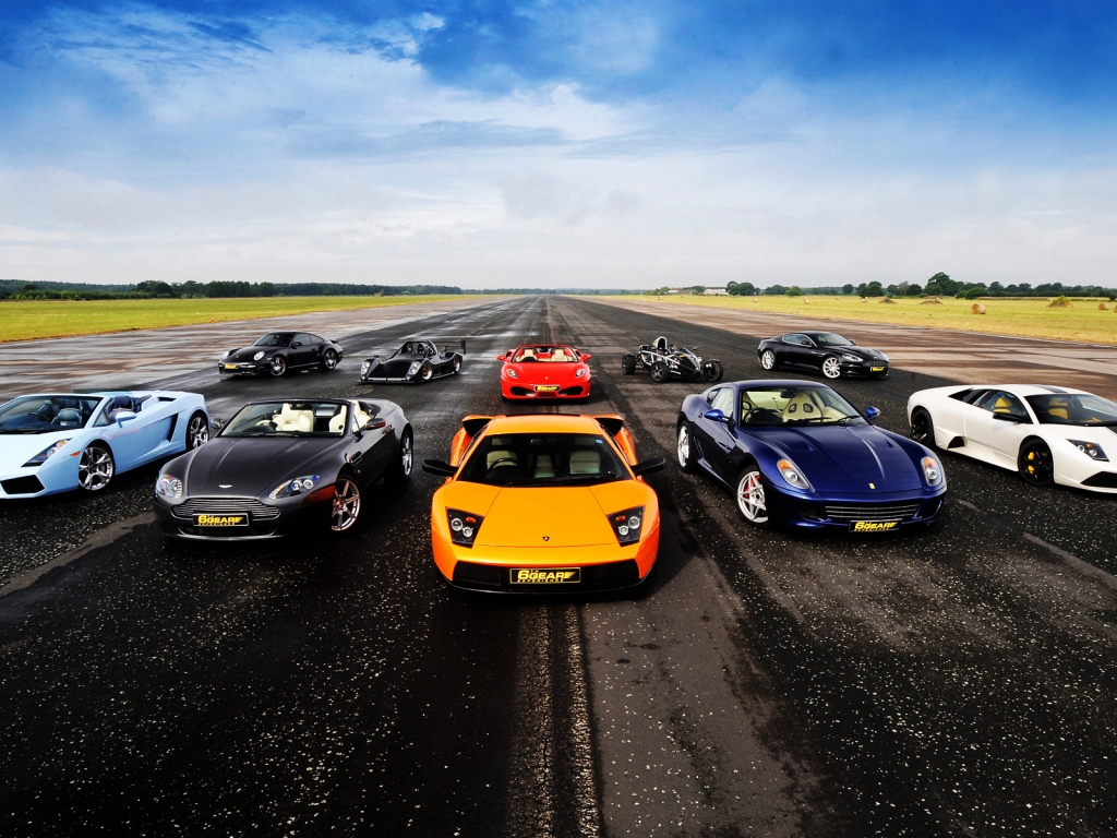 Supercars for 1024 x 768 resolution