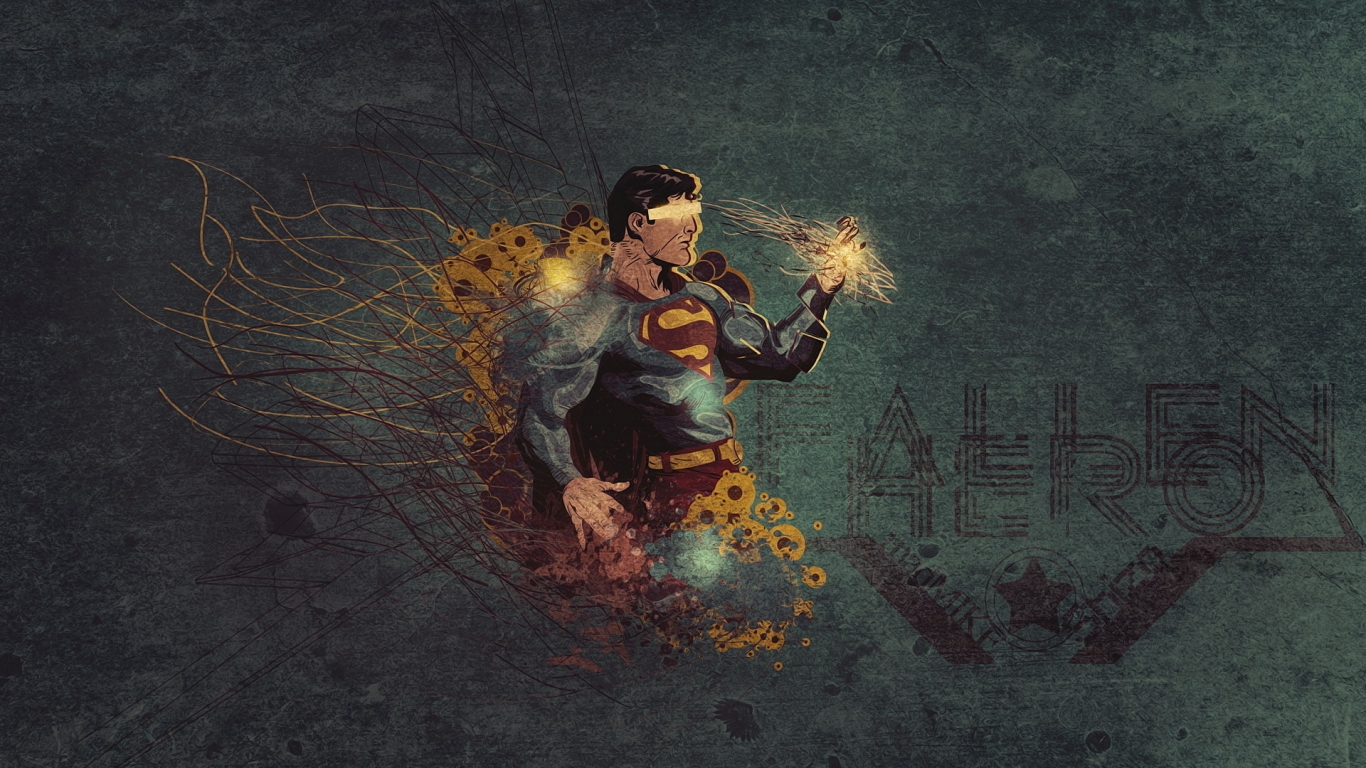 Superman Fallen Hero for 1366 x 768 HDTV resolution