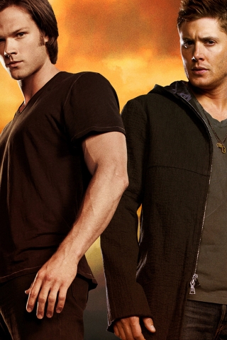 Supernatural Dean & Sam for 320 x 480 iPhone resolution