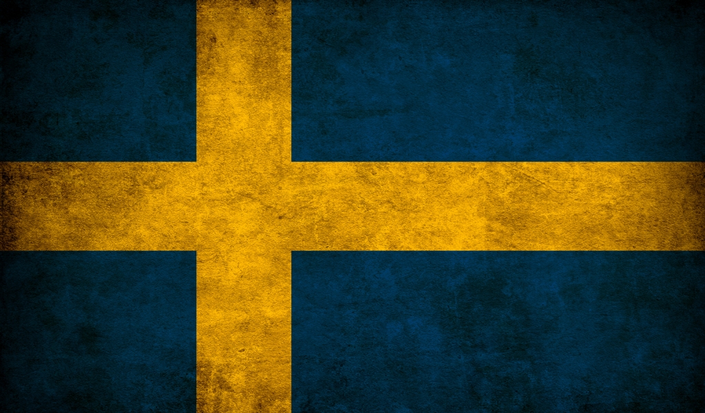 Swedish Flag for 1024 x 600 widescreen resolution