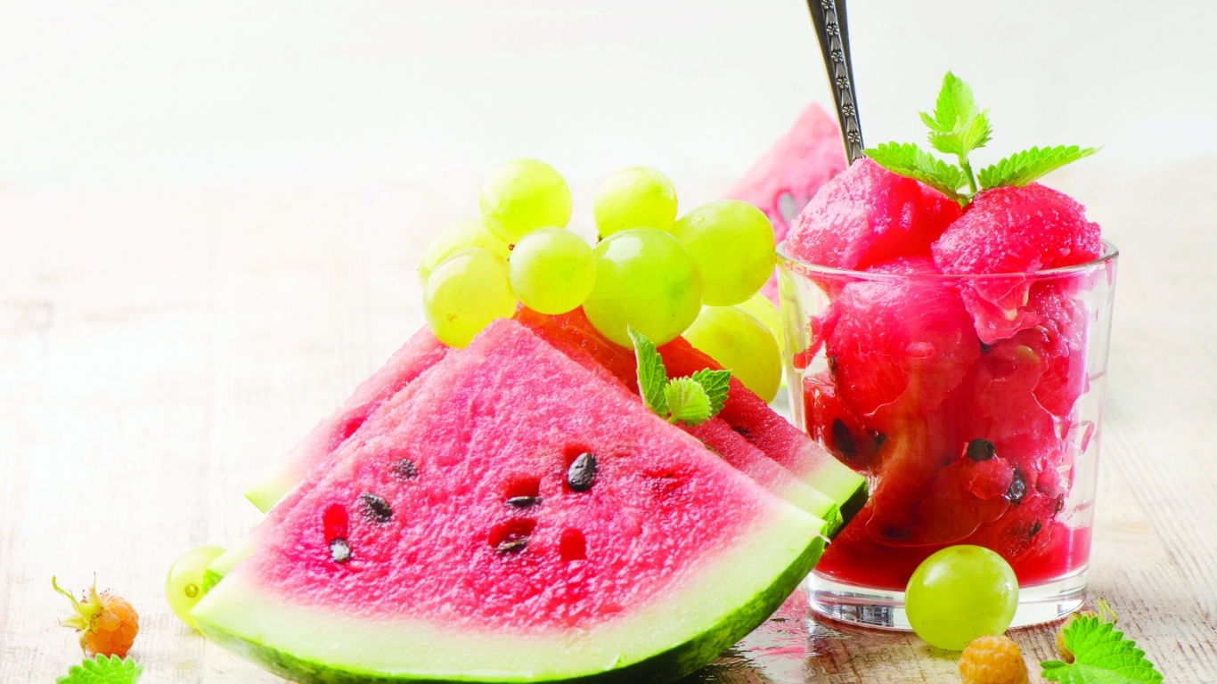 Sweet Watermelon for 1366 x 768 HDTV resolution
