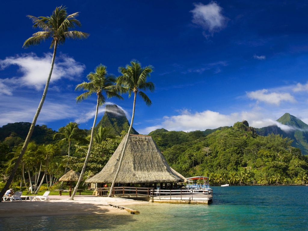 Tahiti Island for 1024 x 768 resolution