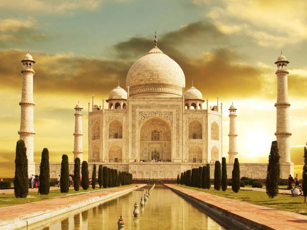 Taj Mahal India for 1024 x 768 resolution