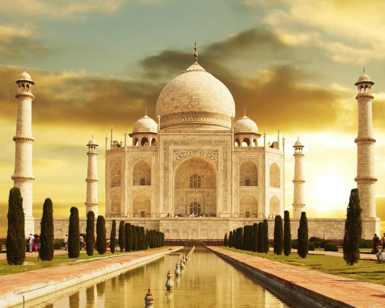 Taj Mahal India for 1280 x 1024 resolution