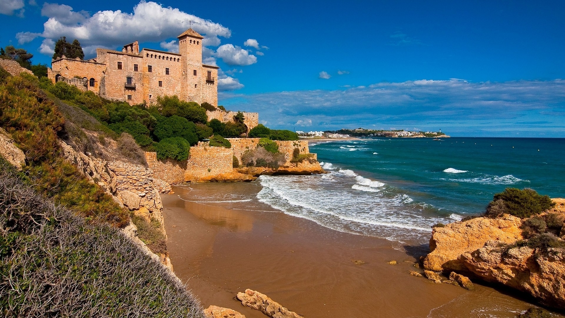 Tamarit Castle Tarragona for 1920 x 1080 HDTV 1080p resolution