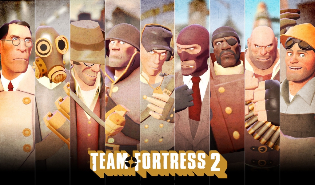 Team Fortress 2 for 1024 x 600 widescreen resolution