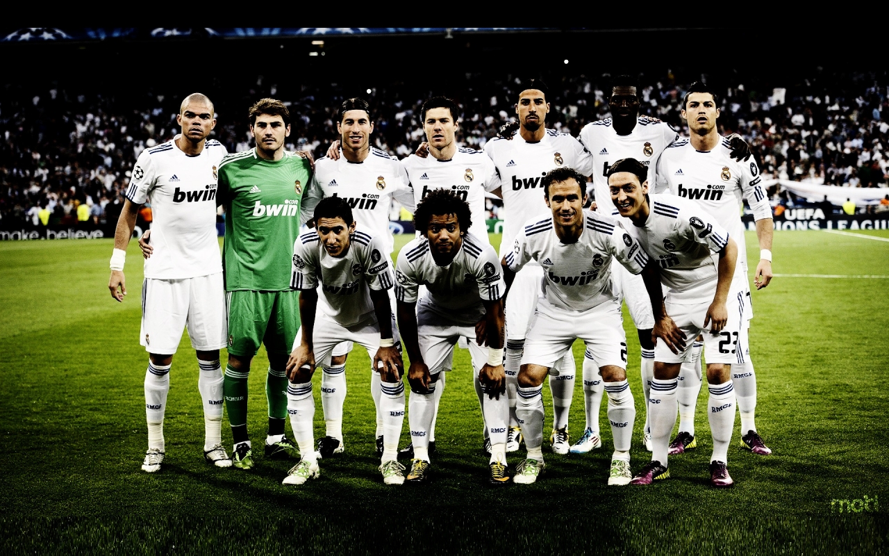 Team of Real Madrid for 1280 x 800 widescreen resolution