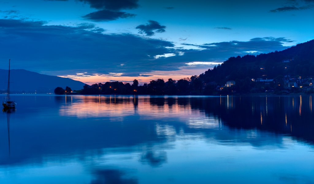 Tegernsee Lake for 1024 x 600 widescreen resolution