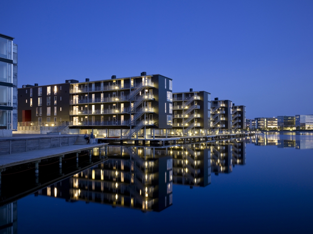 Teglvrkshavnen Block in Copenhagen for 1024 x 768 resolution