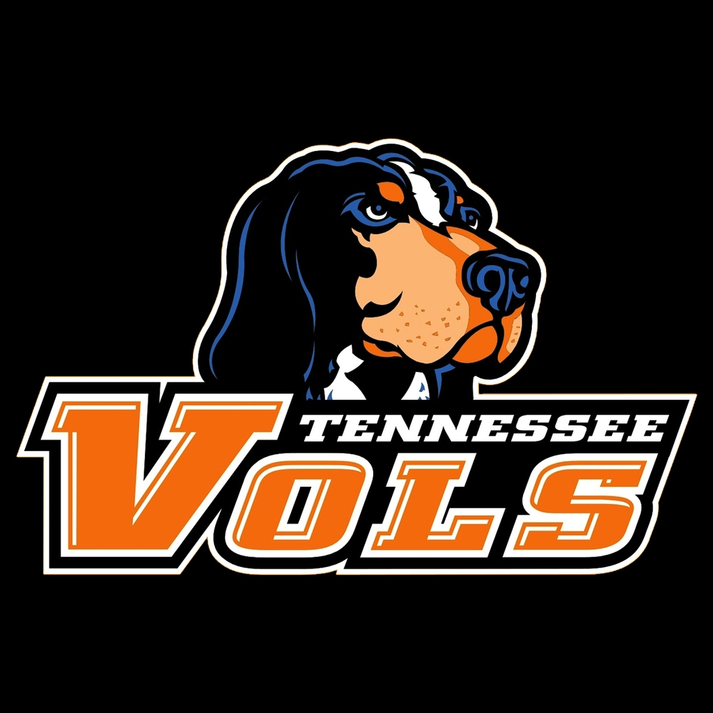 Tennessee Vols Logo Black for 1024 x 1024 iPad resolution