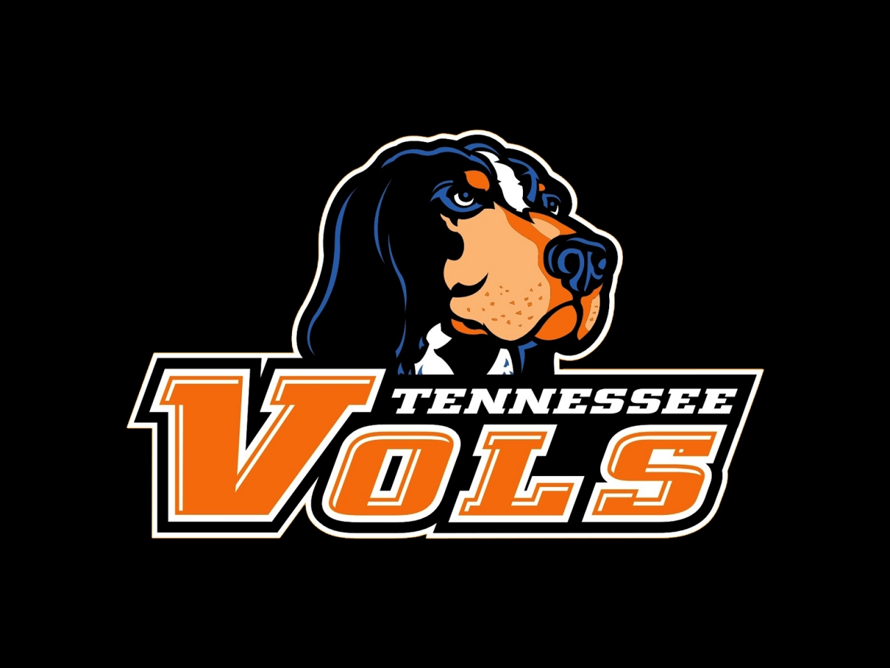 Tennessee Vols Logo Black for 1280 x 960 resolution