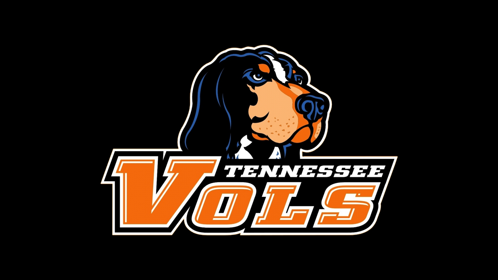 Tennessee Vols Logo Black for 1680 x 945 HDTV resolution