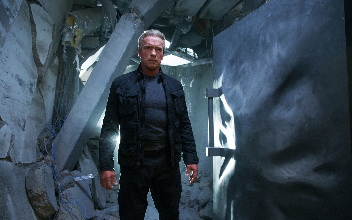 Terminator Genisys Arnold Schwarzenegger for 1440 x 900 widescreen resolution