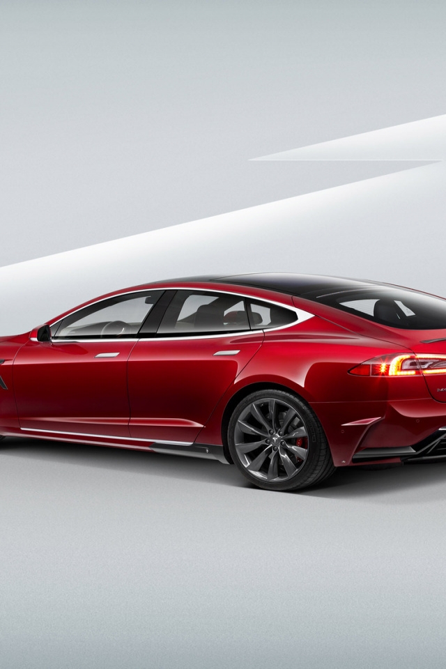 Tesla Model S 2015 for 640 x 960 iPhone 4 resolution