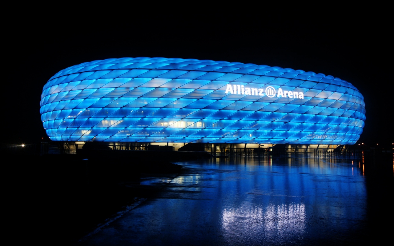 The Allianz Arena Munich for 1280 x 800 widescreen resolution