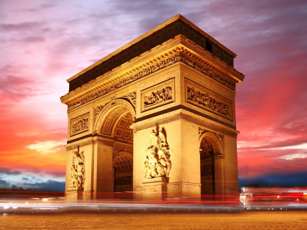 The Arc de Triomphe for 1024 x 768 resolution
