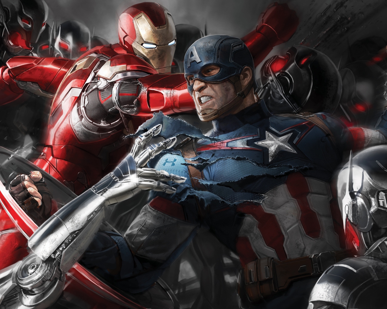 The Avengers Age of Ultron Superheroes for 1280 x 1024 resolution